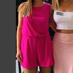 Romeo & Juliet Couture Hot Pink Romper